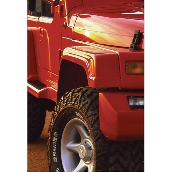 97-06 Jeep Wrangler 6" Fender Flare 6pc Set  - Front and Rear