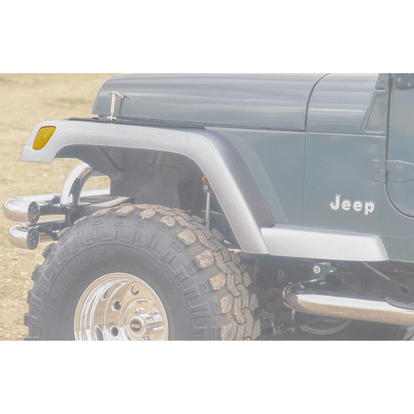87-95 Jeep Wrangler Fender Flare Set 6" - Front Only (TJ Facelift Look)